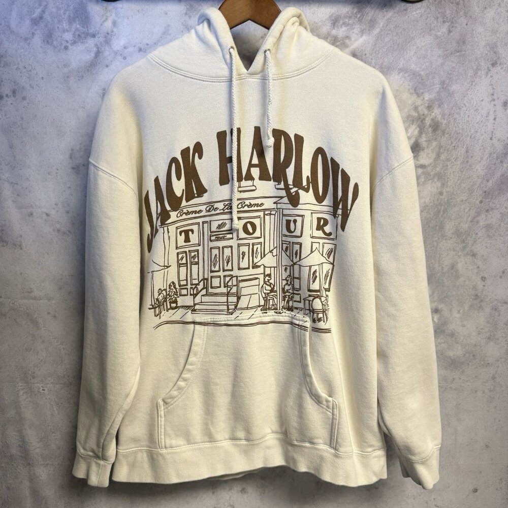 Jack Harlow Creme de la Creme Tour Hoodie Sweatshirt XL 25.5x27 Hip Hop Rap